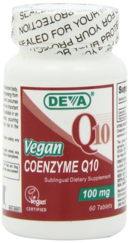 Deva Vegan vitamines Coenzyme Q10 - 100 mg - sublingual, 60-Count