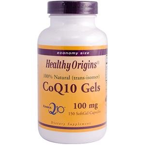 Healthy Origins - Co Q 10 Natural 100 mg, 100 mg, 150 gélules