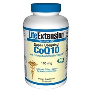 Life Extension superbe Ubiquinol CoQ10 avec Enhanced mitochondrial, 100 mg, gélules, 60-Count