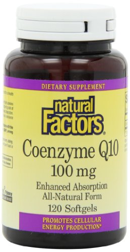 Natural Factors Coenzyme Q10 100mg Capsules, 120-Count