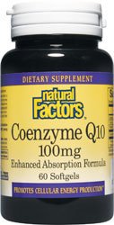 Natural Factors Coenzyme Q10 100mg Capsules, 60-Count