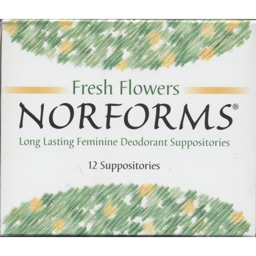 Norforms, des fleurs fraîches, de longue durée suppositoires Déodorant féminin, 12 suppositoires