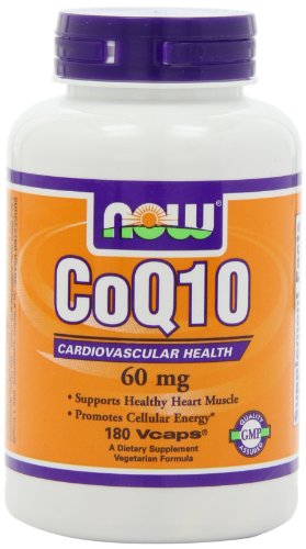 NOW Foods CoQ10 60 mg, 180 capsules végétales