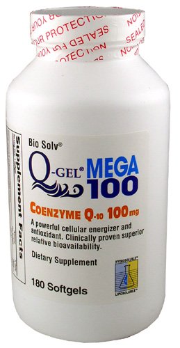 Q-Gel Mega 100 (100mg CoQ10 hydrosolubles) 180 gélules