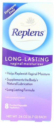 Replens hydratant vaginal longue durée, 8 applicateurs pré-remplis (pack de 2)