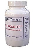 Dr. Tsung Chinese Herbal Supplement A01 SP Aconit (améliorer les symptômes de l'arthrite, la douleur chronique, migraine) * 加工 附子