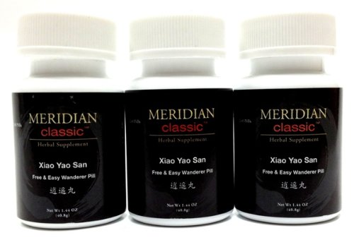 Meridian Premium Classic Marque Teapills - Xiao Yao San / Xiao Yao Wan, Free & Easy Pill Errant - (3 bouteilles)
