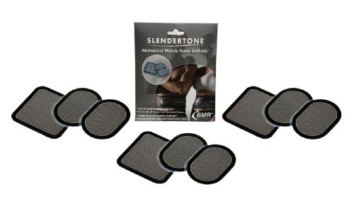 Coussinets de gel de remplacement Slendertone Flex pour abdominaux et Gymbody Ceintures, 3 jeux (9) Tapis