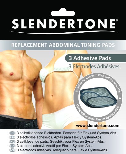 Coussinets de gel de remplacement Slendertone Flex pour abdominaux et Gymbody Ceintures (3) Tapis