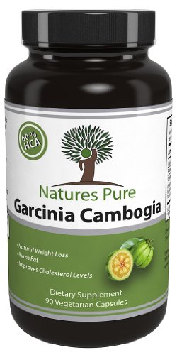 Natures pures Garcinia Supplément Extrait 500mg 60% HCA de perte de poids Ingrédients tel que recommandé par le Dr Oz pour une vie saine. Pas de charges n ° Reliures Ingrédients Non artificiels - 90 capsules