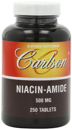 Carlson Labs niacine-amide, 500mg, 250 comprimés
