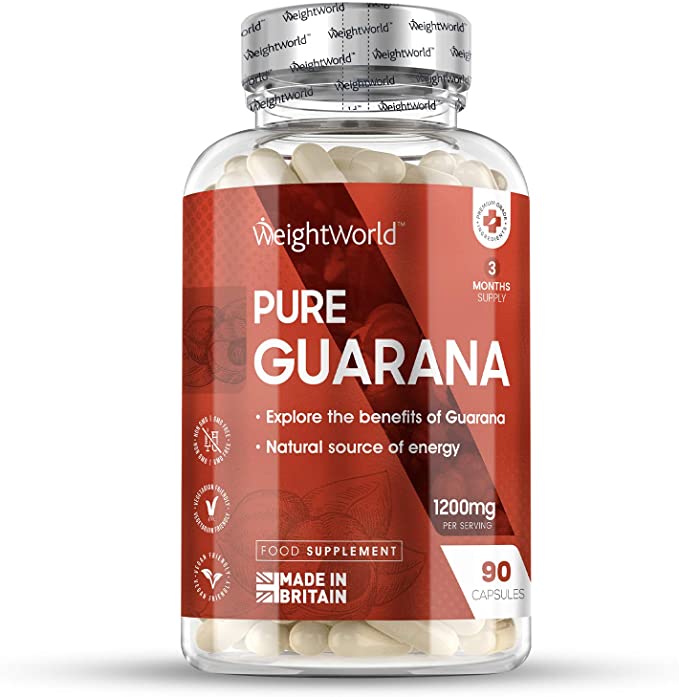  Guarana naturel extrait 1200 mg a haute dose  Guarana bruleur de graisse  Perte de poids rapide et efficace  Coupe faim puissant  Booster energie  Forte Concentration de Cafeine  90 gelules 