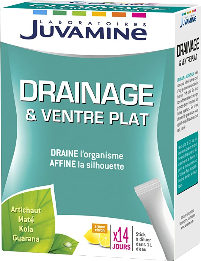  Juvamine Drainage and Ventre Plat 14 Sticks Liquides 