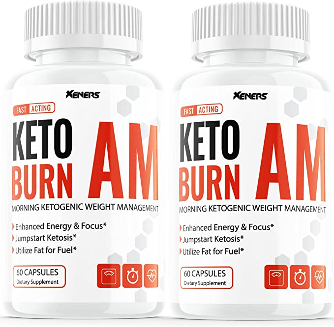2 PACK KETO BURN AM PILLS ONLY BY